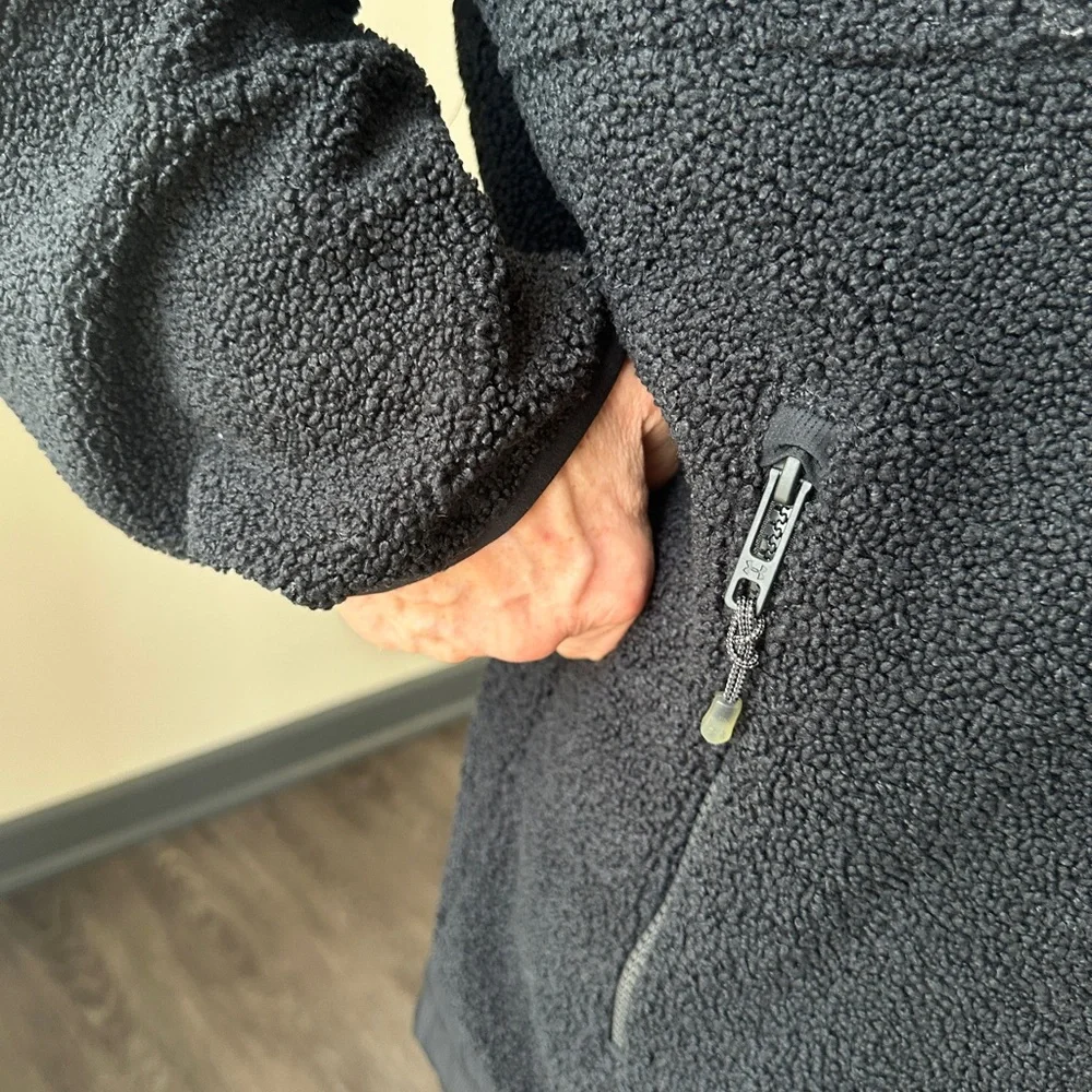 Under Armour Charcoal Fleece Jacket XXL - Picture 9 of 12